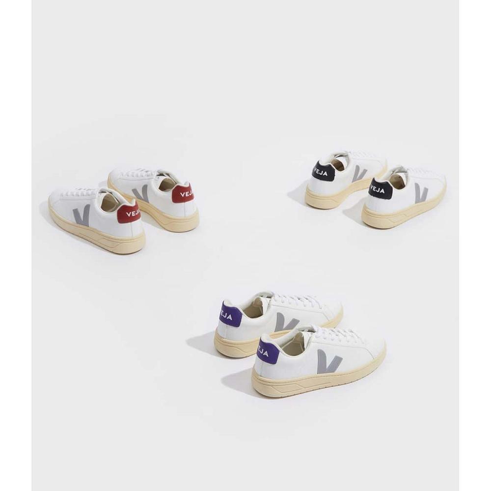 Veja URCA CWL Schoenen Dames White/Grey/Purple | NL 568JPQ